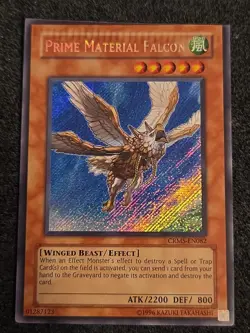 *Misprint* PRIME MATERIAL FALCON CRMS-EN082 Unl EDITION Yugioh TCG Crimped - Image 1