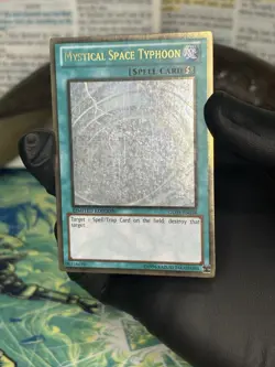 Misprint Foil Shift Mystical Space Typhoon GLD5-EN038 Ghost Rare LP Yugioh Error - Image 5