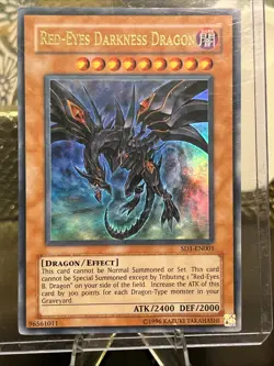 Yugioh Red-Eyes Darkness Dragon SD1-EN001 Ultra Rare - Image 1