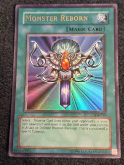 Yugioh- 1X Monster Reborn - Ultra Rare - Unlimited - LOB-118 - MP Original Print - Image 1