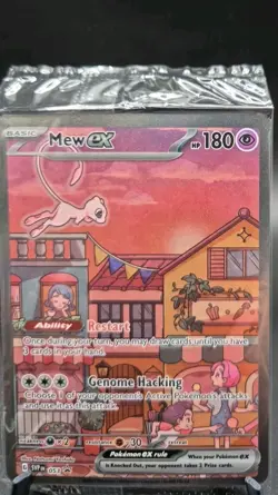 Pokemon TCG Mew EX SVP Blackstar 151 Promo Card 053 Scarlet & Violet Sealed - Image 5