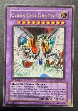 Cyber End Dragon CRV-EN036 1st Edition Ultra Rare Yu-Gi-Oh GX Holo - Image 2