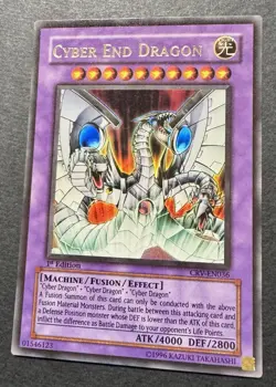 Cyber End Dragon CRV-EN036 1st Edition Ultra Rare Yu-Gi-Oh GX Holo - Image 4