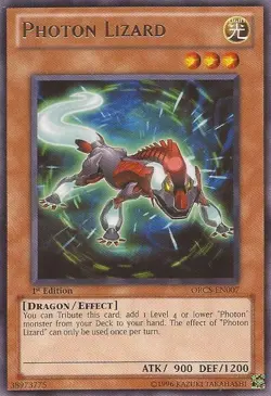 Yugioh! HP Photon Lizard - ORCS-EN007 - Rare - 1st Edition Heavily Played, Engli - Image 1