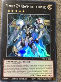 Yugioh! MP Number S39: Utopia The Lightning - TDIL-ENSE2 - Super Rare - Limited - Image 1