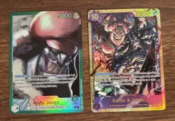 One Piece CCG HODY JONES Alt Art OP06-020 & KAIDO/ LINLIN OP08-119 Secret Cards - Image 2