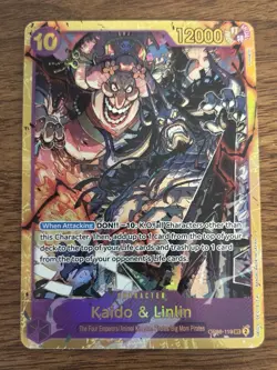 One Piece CCG HODY JONES Alt Art OP06-020 & KAIDO/ LINLIN OP08-119 Secret Cards - Image 5
