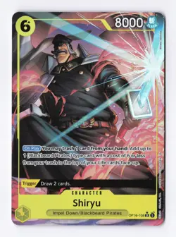 Shiryu (Foil) (OP16-108) Full Art (SR) One Piece The Time of Battle (OP16) - Image 1