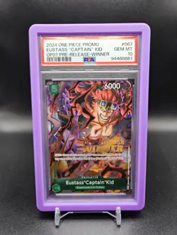 PSA 10 2024 One Piece Promo OP07 Pre-Release Winner #067 Eustass "Captain" Kid - Image 1