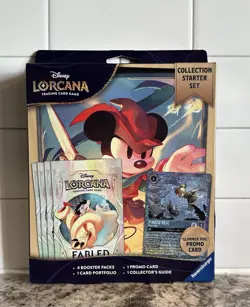 Disney Lorcana TCG Fabled Collection Starter Set - 4 Booster Packs - Free Ship - Image 1