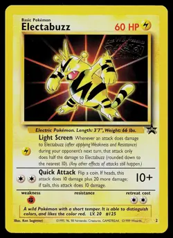 Pokemon Card - Electabuzz Wizards Black Star Promos 2 Promo - Image 1