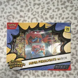 Pokemon TCG Mega Evolution Ascended Heroes Mega Feraligatr ex Box 10 Cards 2026 - Image 1