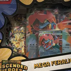 Pokemon TCG Mega Evolution Ascended Heroes Mega Feraligatr ex Box 10 Cards 2026 - Image 5