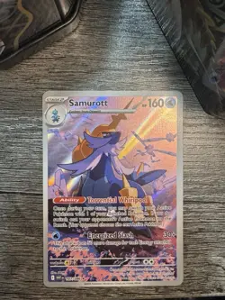 Pokemon TCG Samurott 107/086 White Flare Illustration Rare Holo Card NM - Image 1