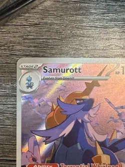 Pokemon TCG Samurott 107/086 White Flare Illustration Rare Holo Card NM - Image 2