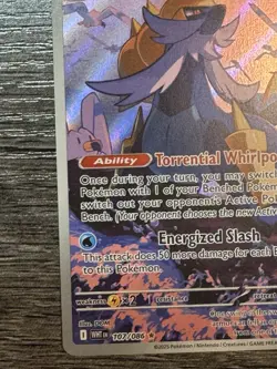 Pokemon TCG Samurott 107/086 White Flare Illustration Rare Holo Card NM - Image 5