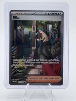 Pokemon TCG Rika 258 Paradox Rift Trainer Special Illustration Card 258/182 - Image 1