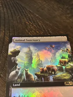 1x MTG Animal Sanctuary (Extended Art, Foil) - Core Set 2021 (M21) #385 - Magic - Image 3