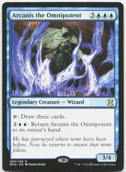 Arcanis the Omnipotent 39 Rare Eternal Masters Magic: The Gathering Near Mint - Image 1