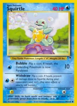 1x Squirtle - 95/110 - Common Lightly Played Pokemon G2 - Legendary Collection - Image 1