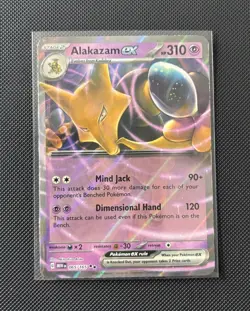 Pokemon TCG Alakazam ex 065/165 SV 151 Double Rare Holo 310HP EN - Image 1