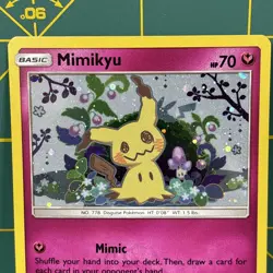 Mimikyu Promo SM163 Team Up Blister Pokemon Card Excellent LP Sun & Moon Holo - Image 3