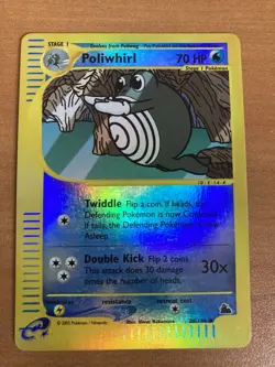 POLIWHIRL REVERSE HOLO 88 Rare English Skyridge E-Series 2003 Pokemon Card NM - Image 1
