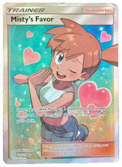 Authentic Misty's Favor (Full Art) 235/236 Sm-Unified Minds Holo Pokemon card - Image 1