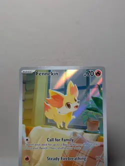 Pokemon TCG Fennekin 080 MEP Chaos Rising Promo Holo Rare NM - Image 2