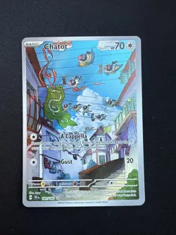 Pokemon TCG Chatot Full Art Holo Card 181/162 Temporal Forces - Image 1