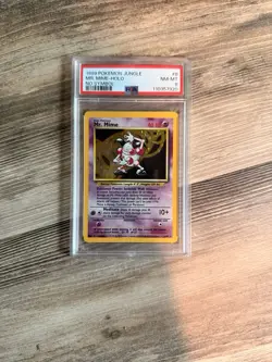 1999 Pokemon Jungle MR. Mime #6 Holo No Symbol Misprint PSA 8 - Image 1
