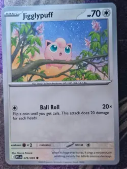 Jigglypuff 076/094 Common Phantasmal Flames Pokemon Near Mint - Image 1