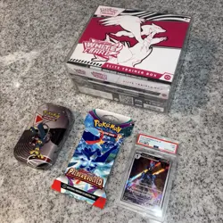 Pokemon White Flare ETB + Unova MiniTin | ships w/ FREE Booster & Graded Card! - Image 1