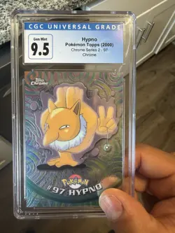 Topps CGC 9.5 Hypno 2000 Pokemon Chrome Series 2 #97 Chrome English - Image 1