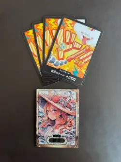LOT--NAMI DON !!! 4 non-foil + 1 CCG -- Japanese One Piece Card TCG - Image 1