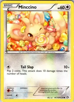 Minccino RC18/RC25 Holo Legendary Treasures: Radiant Collection Pokemon DMG - Image 1
