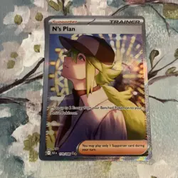 N's Plan SIR 170/086 SV11B English Pokemon Card Black Bolt - Image 1