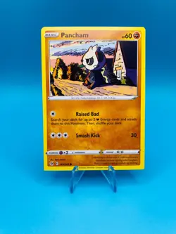 Square Cut Alignment Dot Error Pokemon Card Pancham 149/264 Fusion Strike - Image 1