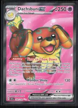 Dachsbun ex 160/142 Ultra Rare Stellar Crown Pokemon NM 01-04-033 - Image 1