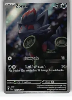 Zorua 075/064 Illustration Rare Shrouded Fable Pokemon Near Mint - Image 1