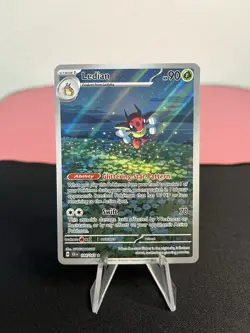 Ledian 144/142 Pokemon Sv07: Stellar Crown Illustration Rare Full Art Holo - NM - Image 1