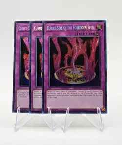 3x Cursed Seal of the Forbidden Spell RA03-EN076 (Secret Rare) NM - Yu-Gi-Oh - Image 2