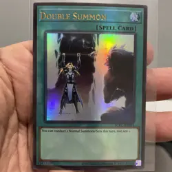Double Summon LCKC-EN091 ULTRA RARE Unlimited NM! +Bonus Card FREE SHIPPING! - Image 1