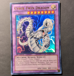 Yu-Gi-Oh! TCG Konami Cyber Twin Dragon SDCR-EN037 Ultra Rare Holo 1st Ed - Image 1