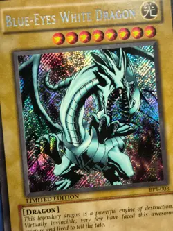 Blue-Eyes White Dragon BPT-003 | Secret Rare Limited Edition | Yu-Gi-Oh TCG - Image 1