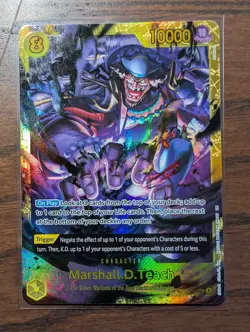 Marshall.D.Teach OP16-119 SEC The Time of Battle - One Piece TCG English - NM/M - Image 1