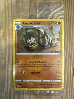 Sandaconda 082/163 2021 EB Games Exclusive Pokemon Card Promo Cosmos Holo SEALED - Image 1
