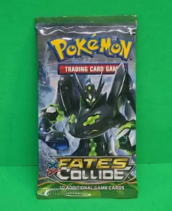 Pokemon TCG Fates Collide Trading Cards - One Pack of 10 Cards, Factory Sealed - Image 1