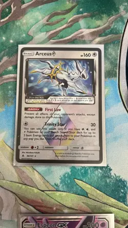 Arceus 96/131 - Sun&Moon Forbidden Lights Rare Prism Pokemon Card NM Near Mint - Image 1