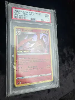 PSA 9 MINT Charizard SWSH066 PreRelease HOLO PROMO Pokemon Card 628 - Image 4